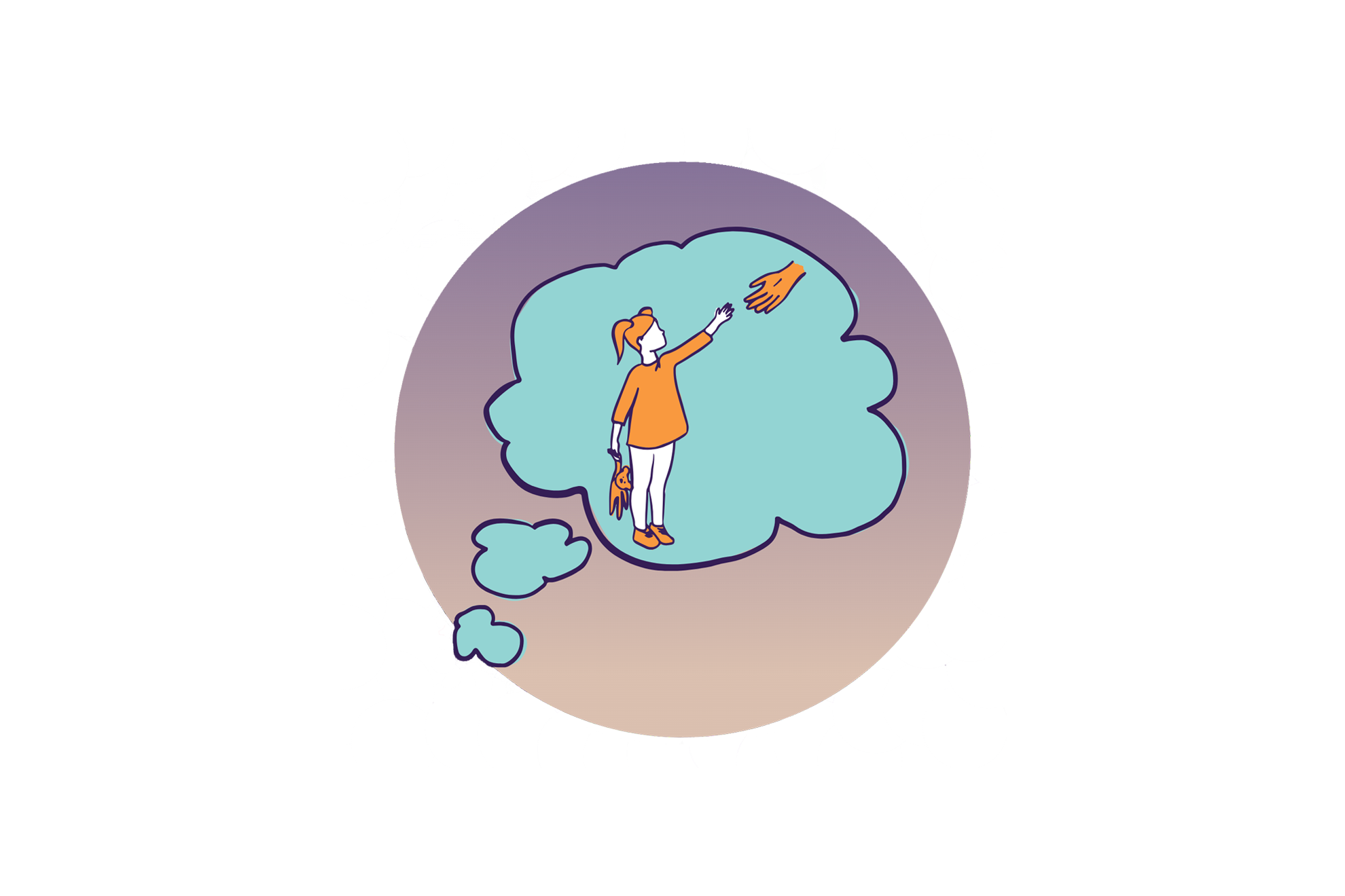 Tanke om barn illustrasjon