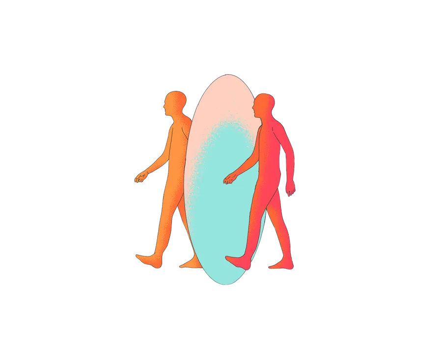 En person i et plagg